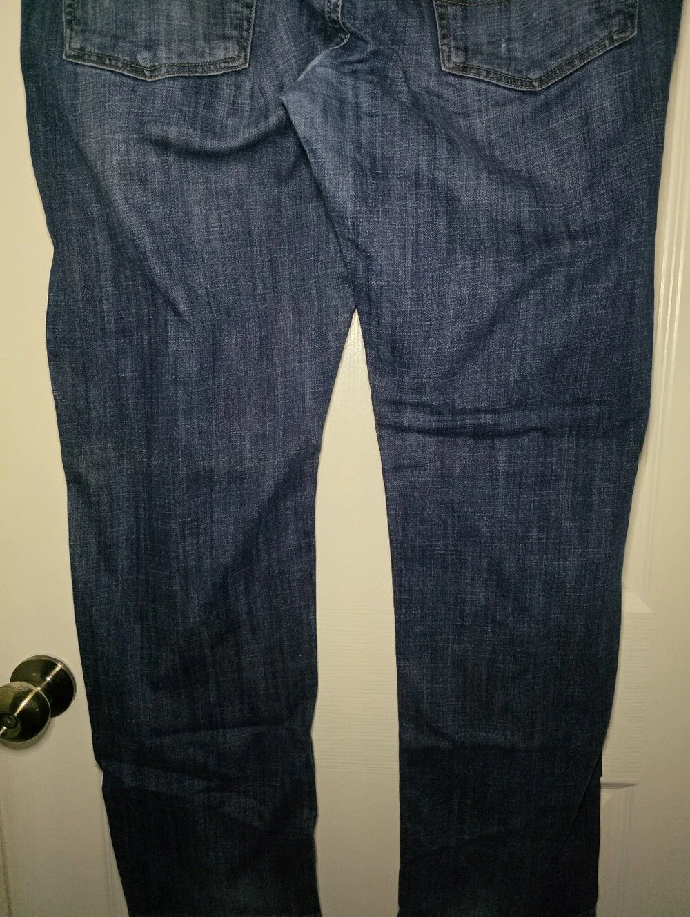 Lucky Brand 221 Original Straight Denim Dark Blue Jeans Mens Size 38 X 32